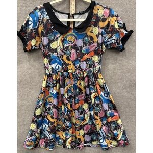 Cartoon Network-Hot Topic, Short Sleeve Collared Dress, Size Med, Pockets, Fun